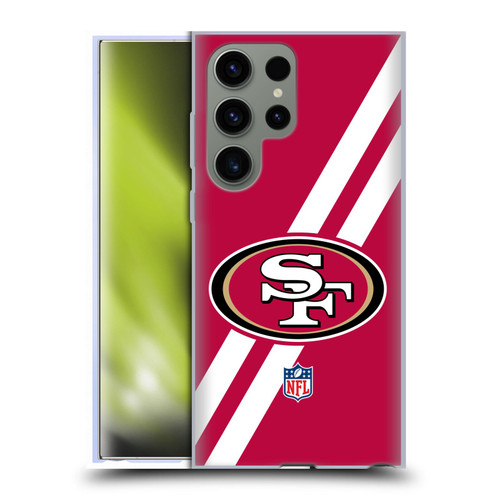 NFL San Francisco 49Ers Logo Stripes Soft Gel Case for Samsung Galaxy S23 Ultra 5G