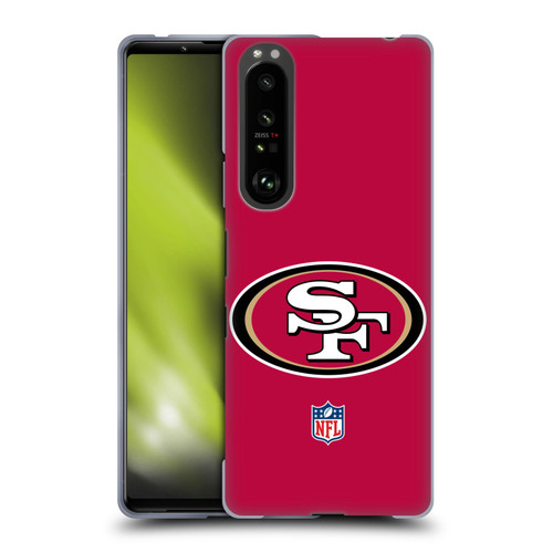 NFL San Francisco 49Ers Logo Plain Soft Gel Case for Sony Xperia 1 III