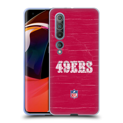 NFL San Francisco 49Ers Logo Distressed Look Soft Gel Case for Xiaomi Mi 10 5G / Mi 10 Pro 5G