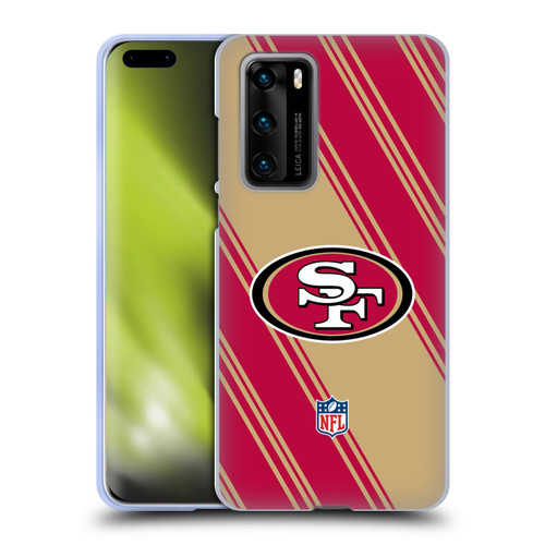 NFL San Francisco 49ers Artwork Stripes Soft Gel Case for Huawei P40 5G