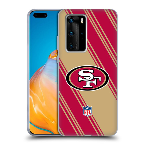 NFL San Francisco 49ers Artwork Stripes Soft Gel Case for Huawei P40 Pro / P40 Pro Plus 5G