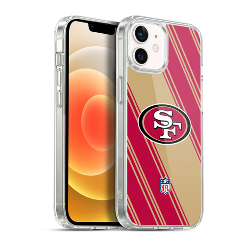 NFL San Francisco 49ers Artwork Stripes Soft Gel Case for Apple iPhone 12 / iPhone 12 Pro & MagSafe