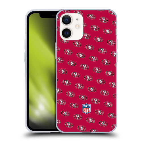 NFL San Francisco 49ers Artwork Patterns Soft Gel Case for Apple iPhone 12 Mini