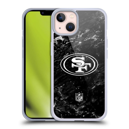 NFL San Francisco 49ers Artwork Marble Soft Gel Case for Apple iPhone 13