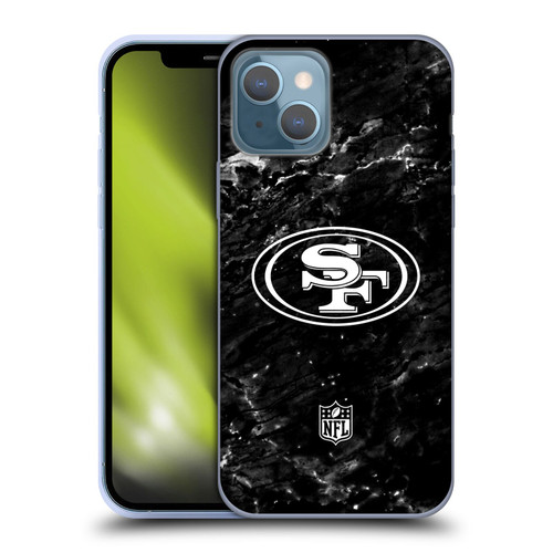 NFL San Francisco 49ers Artwork Marble Soft Gel Case for Apple iPhone 13