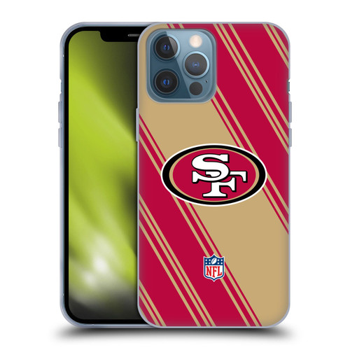 NFL San Francisco 49ers Artwork Stripes Soft Gel Case for Apple iPhone 13 Pro Max