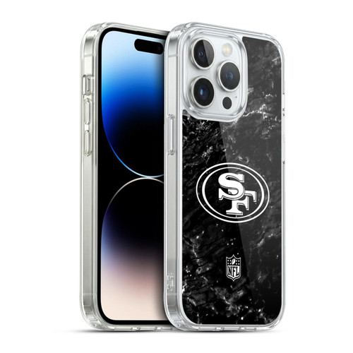 NFL San Francisco 49ers Artwork Marble Soft Gel Case for Apple iPhone 13 Pro