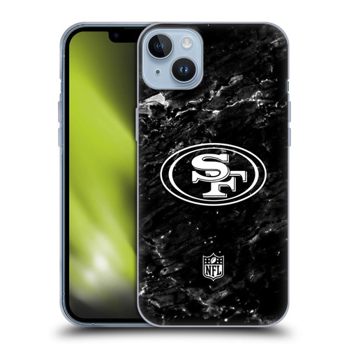 NFL San Francisco 49ers Artwork Marble Soft Gel Case for Apple iPhone 14 Plus