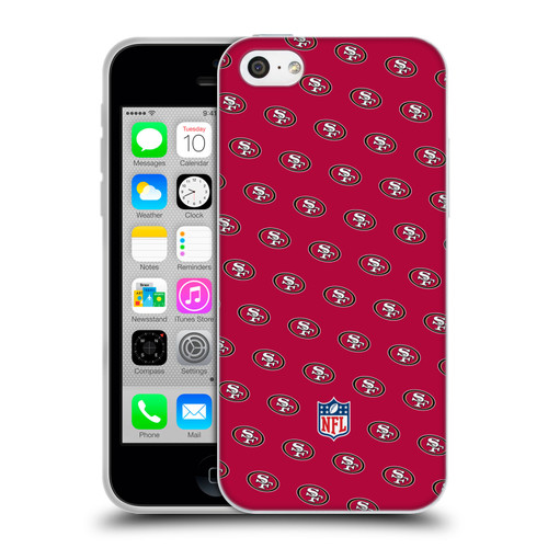 NFL San Francisco 49ers Artwork Patterns Soft Gel Case for Apple iPhone 5c