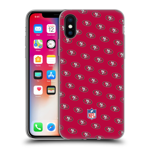 NFL San Francisco 49ers Artwork Patterns Soft Gel Case for Apple iPhone X / iPhone XS