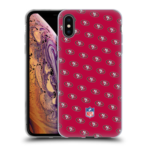 NFL San Francisco 49ers Artwork Patterns Soft Gel Case for Apple iPhone XS Max