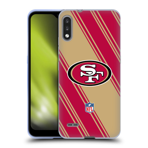 NFL San Francisco 49ers Artwork Stripes Soft Gel Case for LG K22