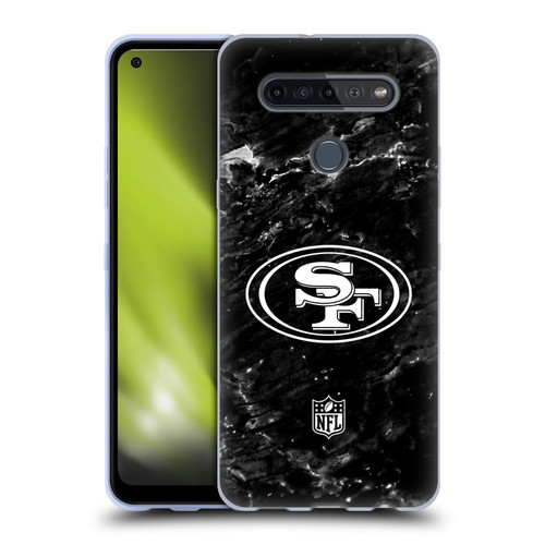 NFL San Francisco 49ers Artwork Marble Soft Gel Case for LG K51S