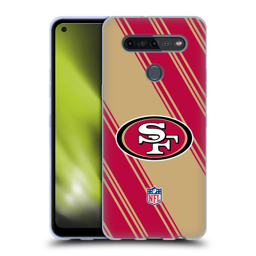 NFL San Francisco 49ers Artwork Stripes Soft Gel Case for LG K51S