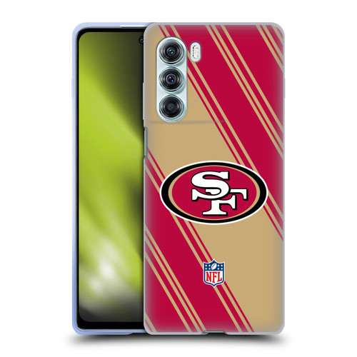 NFL San Francisco 49ers Artwork Stripes Soft Gel Case for Motorola Edge S30 / Moto G200 5G