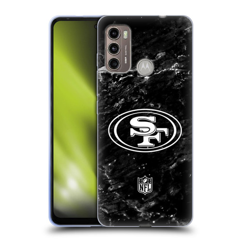 NFL San Francisco 49ers Artwork Marble Soft Gel Case for Motorola Moto G60 / Moto G40 Fusion