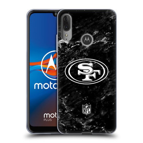 NFL San Francisco 49ers Artwork Marble Soft Gel Case for Motorola Moto E6 Plus
