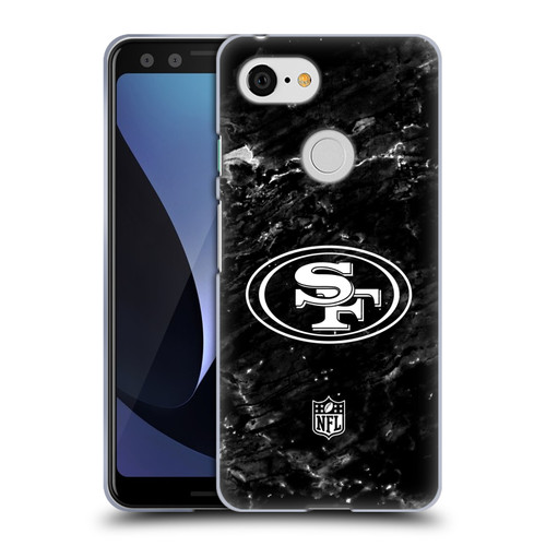 NFL San Francisco 49ers Artwork Marble Soft Gel Case for Google Pixel 3