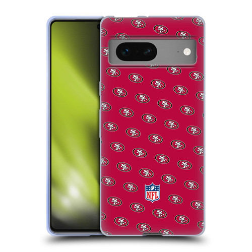 NFL San Francisco 49ers Artwork Patterns Soft Gel Case for Google Pixel 7