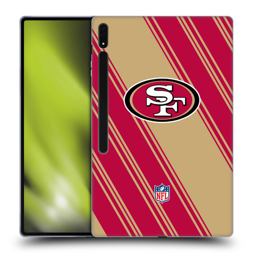 NFL San Francisco 49ers Artwork Stripes Soft Gel Case for Samsung Galaxy Tab S8 Ultra