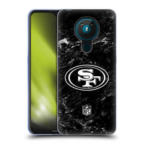NFL San Francisco 49ers Artwork Marble Soft Gel Case for Nokia 5.3