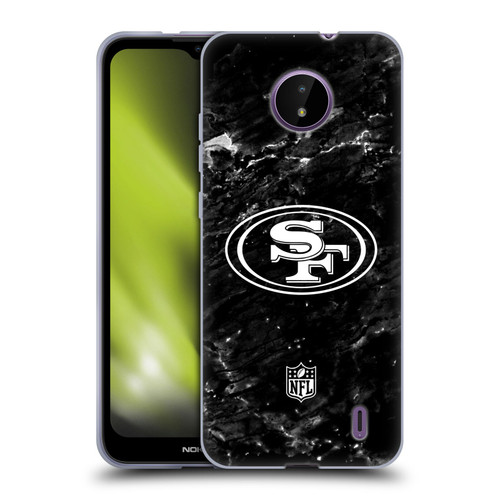 NFL San Francisco 49ers Artwork Marble Soft Gel Case for Nokia C10 / C20