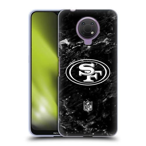 NFL San Francisco 49ers Artwork Marble Soft Gel Case for Nokia G10