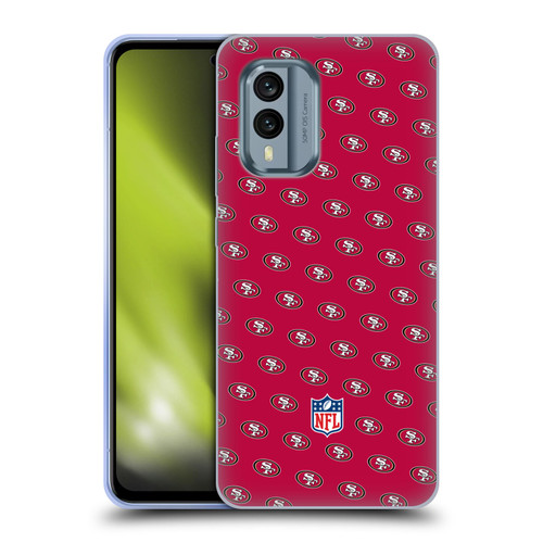 NFL San Francisco 49ers Artwork Patterns Soft Gel Case for Nokia X30