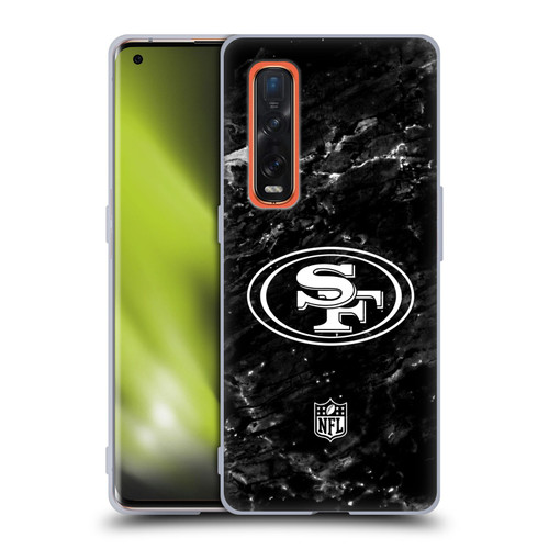 NFL San Francisco 49ers Artwork Marble Soft Gel Case for OPPO Find X2 Pro 5G
