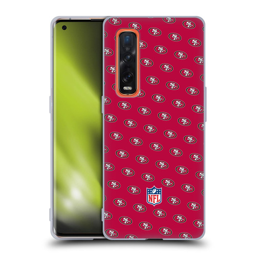 NFL San Francisco 49ers Artwork Patterns Soft Gel Case for OPPO Find X2 Pro 5G
