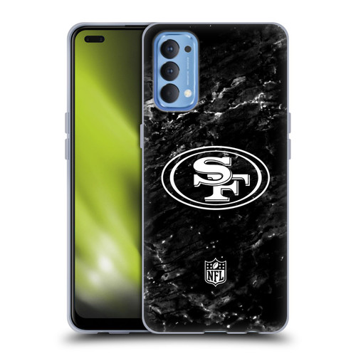 NFL San Francisco 49ers Artwork Marble Soft Gel Case for OPPO Reno 4 5G