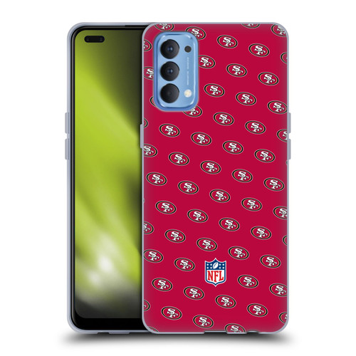 NFL San Francisco 49ers Artwork Patterns Soft Gel Case for OPPO Reno 4 5G