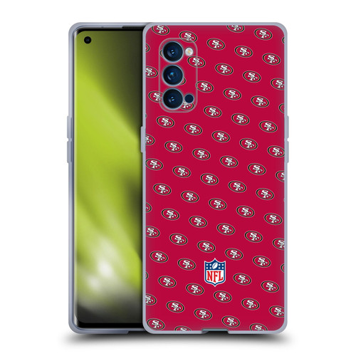 NFL San Francisco 49ers Artwork Patterns Soft Gel Case for OPPO Reno 4 Pro 5G