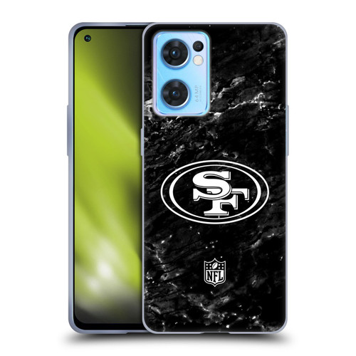 NFL San Francisco 49ers Artwork Marble Soft Gel Case for OPPO Reno7 5G / Find X5 Lite