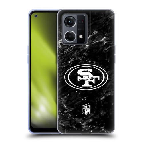NFL San Francisco 49ers Artwork Marble Soft Gel Case for OPPO Reno8 4G