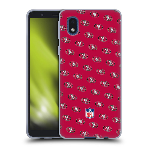 NFL San Francisco 49ers Artwork Patterns Soft Gel Case for Samsung Galaxy A01 Core (2020)