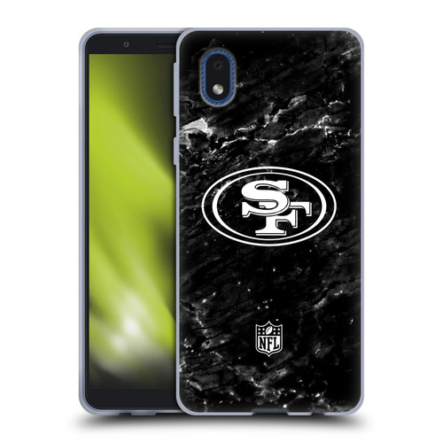 NFL San Francisco 49ers Artwork Marble Soft Gel Case for Samsung Galaxy A01 Core (2020)