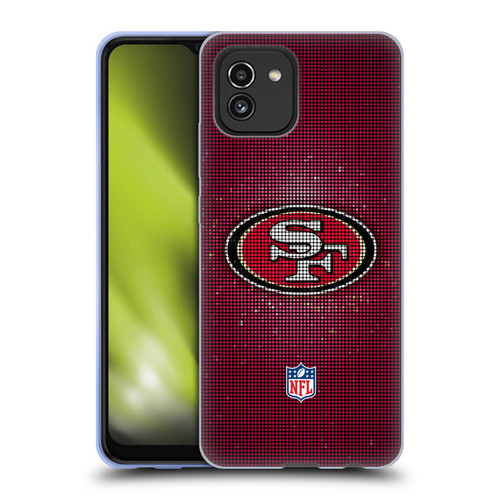 NFL San Francisco 49ers Artwork LED Soft Gel Case for Samsung Galaxy A03 (2021)
