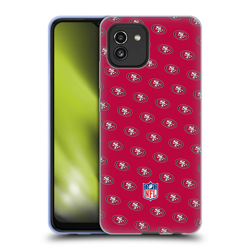 NFL San Francisco 49ers Artwork Patterns Soft Gel Case for Samsung Galaxy A03 (2021)