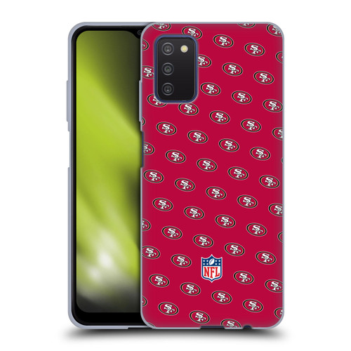 NFL San Francisco 49ers Artwork Patterns Soft Gel Case for Samsung Galaxy A03s (2021)