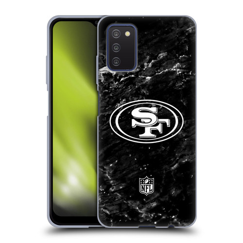 NFL San Francisco 49ers Artwork Marble Soft Gel Case for Samsung Galaxy A03s (2021)