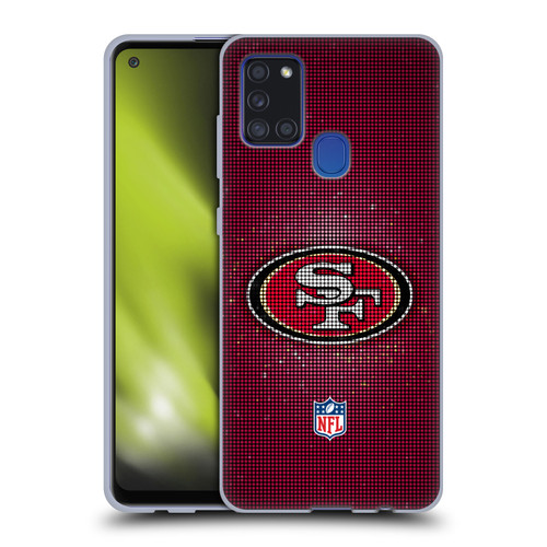 NFL San Francisco 49ers Artwork LED Soft Gel Case for Samsung Galaxy A21s (2020)