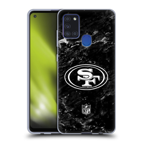 NFL San Francisco 49ers Artwork Marble Soft Gel Case for Samsung Galaxy A21s (2020)