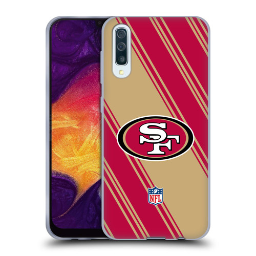 NFL San Francisco 49ers Artwork Stripes Soft Gel Case for Samsung Galaxy A50/A30s (2019)