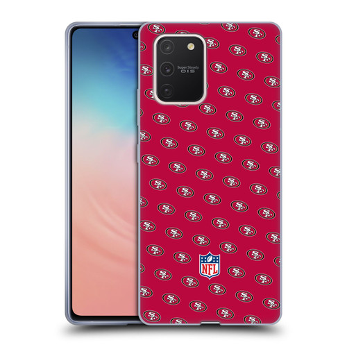NFL San Francisco 49ers Artwork Patterns Soft Gel Case for Samsung Galaxy S10 Lite