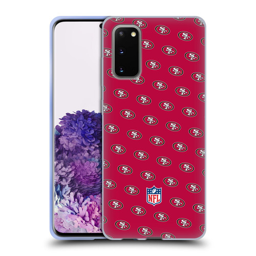 NFL San Francisco 49ers Artwork Patterns Soft Gel Case for Samsung Galaxy S20 / S20 5G