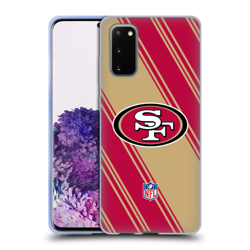 NFL San Francisco 49ers Artwork Stripes Soft Gel Case for Samsung Galaxy S20 / S20 5G