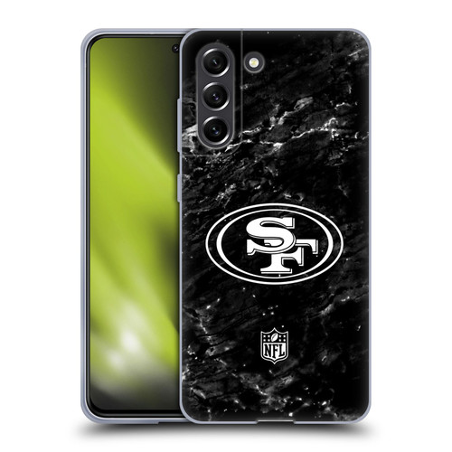 NFL San Francisco 49ers Artwork Marble Soft Gel Case for Samsung Galaxy S21 FE 5G