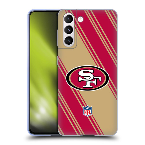 NFL San Francisco 49ers Artwork Stripes Soft Gel Case for Samsung Galaxy S21 5G