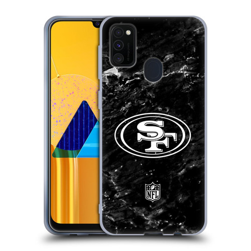 NFL San Francisco 49ers Artwork Marble Soft Gel Case for Samsung Galaxy M30s (2019)/M21 (2020)